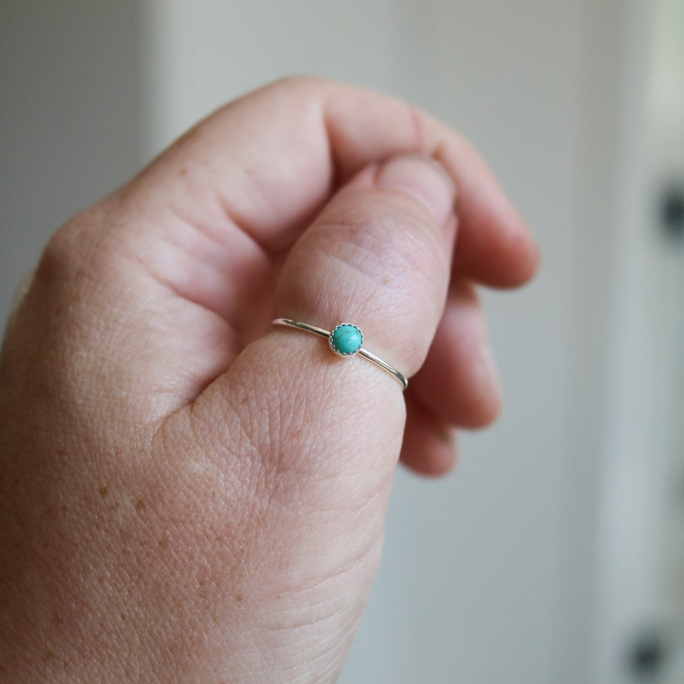 Sheridan Stacking Ring in Turquoise // Made to Order