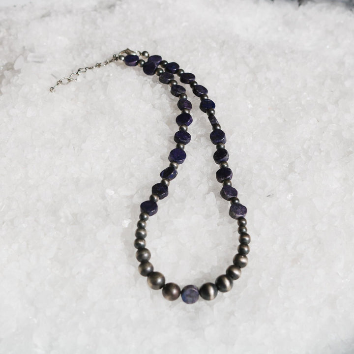 Lapis Lazuli + Navajo Pearl Choker // One of a Kind