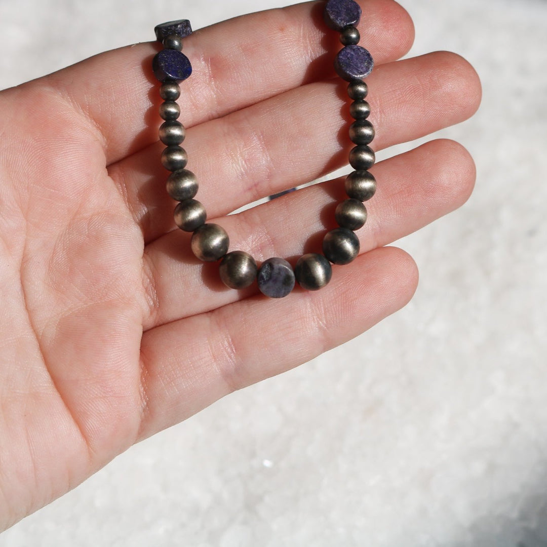 Lapis Lazuli + Navajo Pearl Choker // One of a Kind