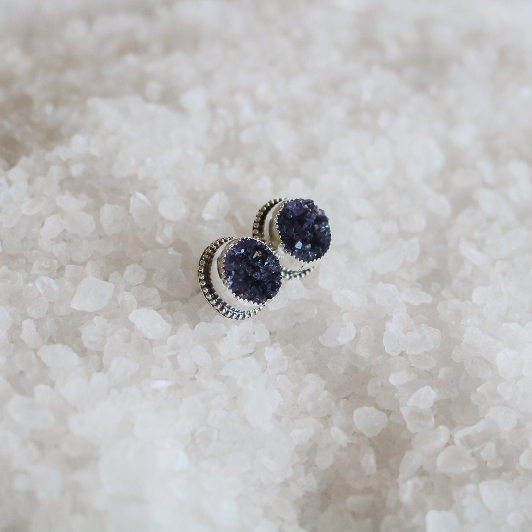 Amethyst Stud Earrings // One of a Kind