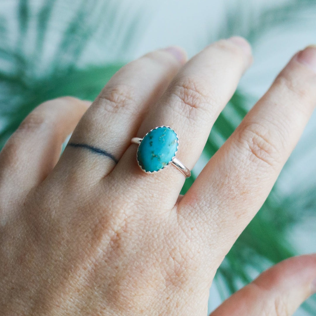 Laredo Stacking Ring in Turquoise // Made to Order