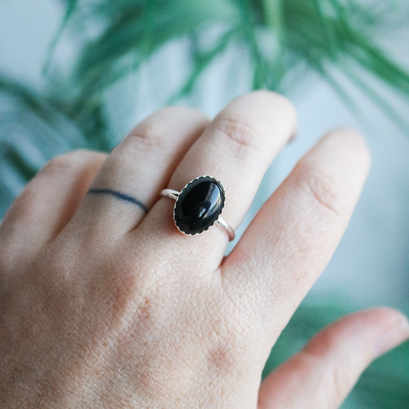 Laredo Stacking Ring in Onyx // Made to Order