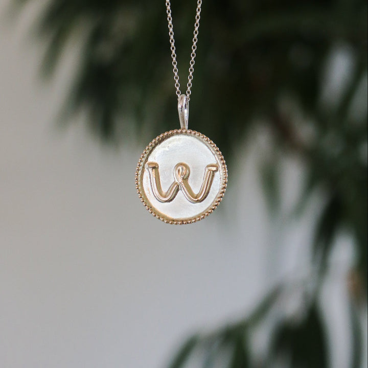 Maricopa Custom Brand Medallion Necklace in 14K Gold // Made to Order