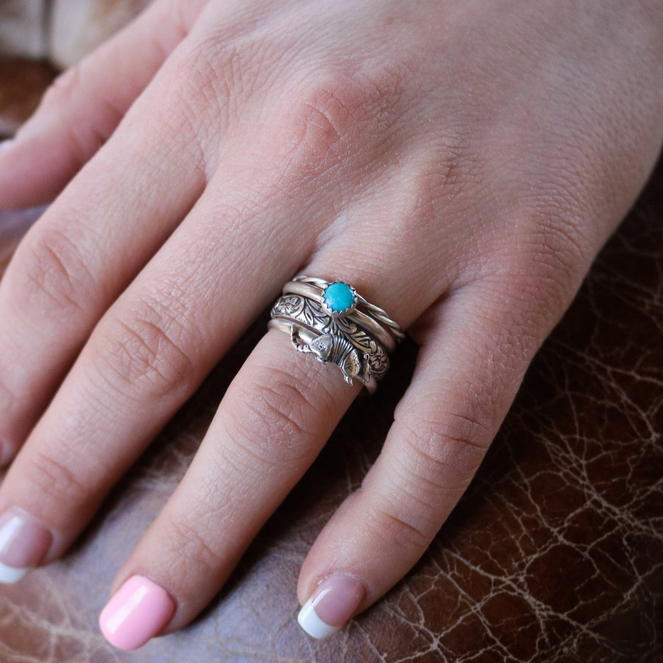 Armadillo Stacking Ring Set // Made to Order