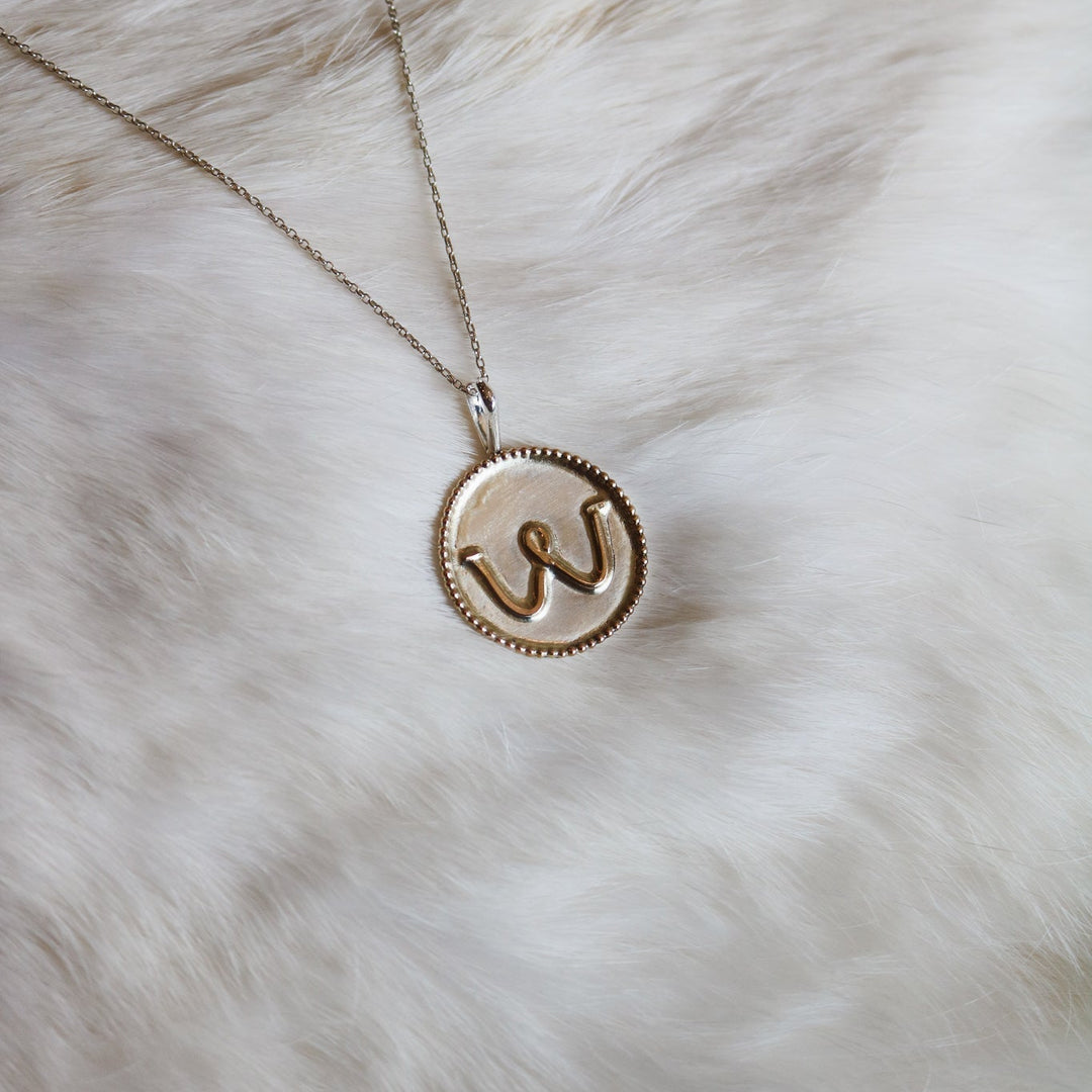 Maricopa Custom Brand Medallion Necklace in 14K Gold // Made to Order