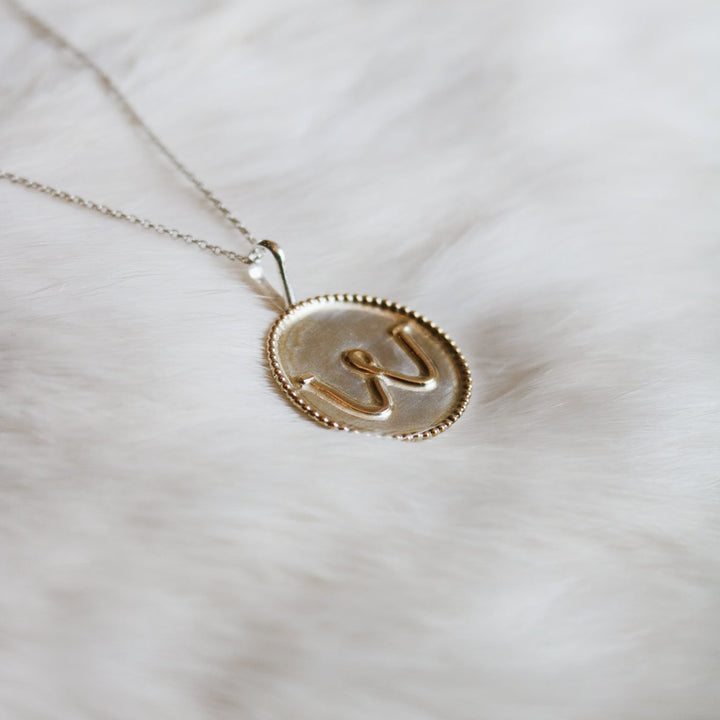 Maricopa Custom Brand Medallion Necklace in 14K Gold // Made to Order
