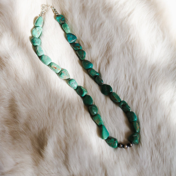 'Solana' Turquoise Beaded Statement Necklace // One of a Kind