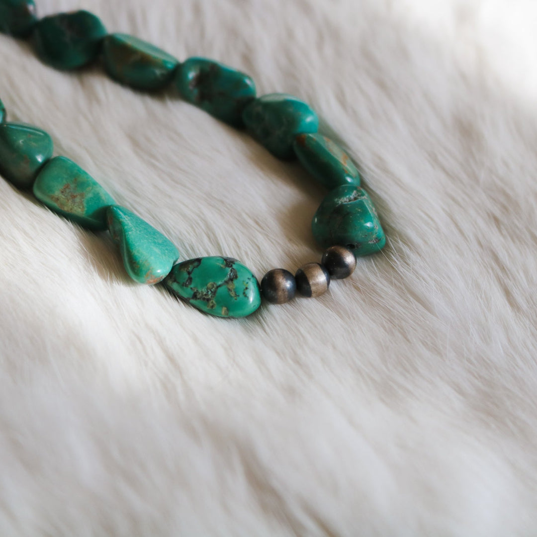 'Solana' Turquoise Beaded Statement Necklace // One of a Kind