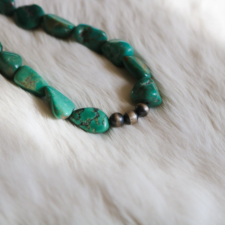 'Solana' Turquoise Beaded Statement Necklace // One of a Kind