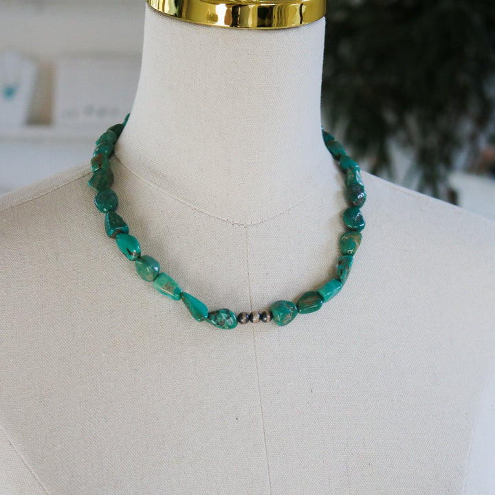 'Solana' Turquoise Beaded Statement Necklace // One of a Kind