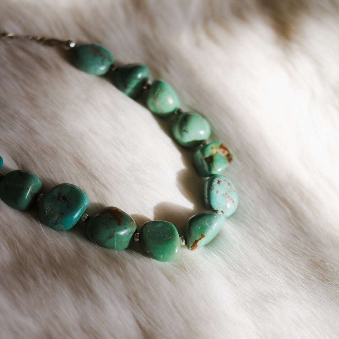'Hadley' Turquoise Beaded Statement Necklace // One of a Kind