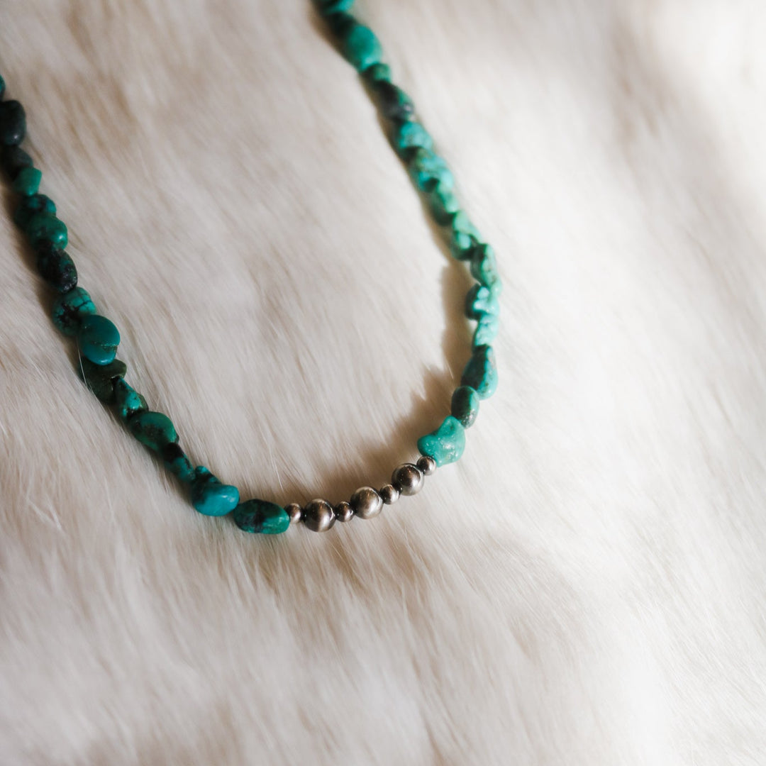'Parker' Turquoise Beaded Statement Necklace // One of a Kind