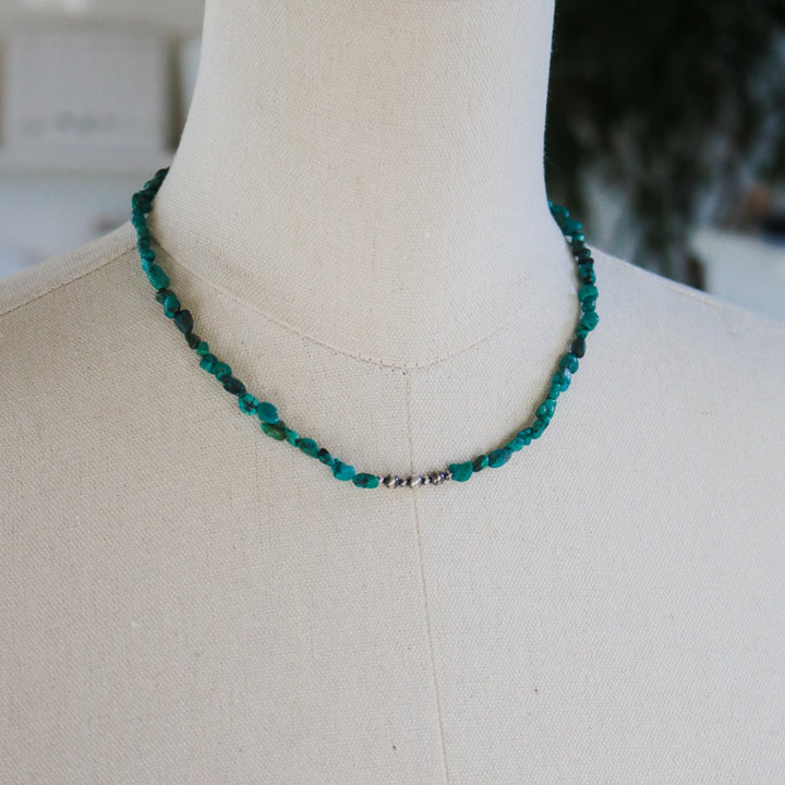'Parker' Turquoise Beaded Statement Necklace // One of a Kind