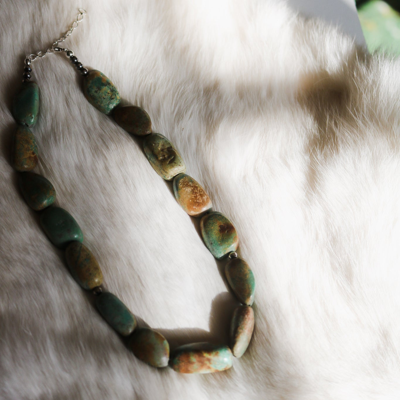 'Madelyn' Turquoise Beaded Statement Necklace // One of a Kind