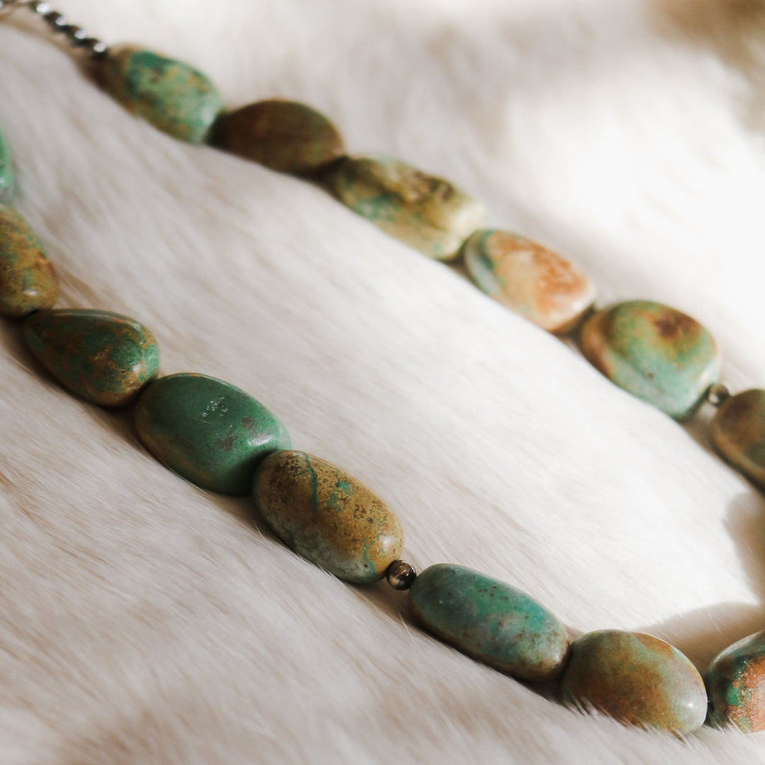 'Madelyn' Turquoise Beaded Statement Necklace // One of a Kind