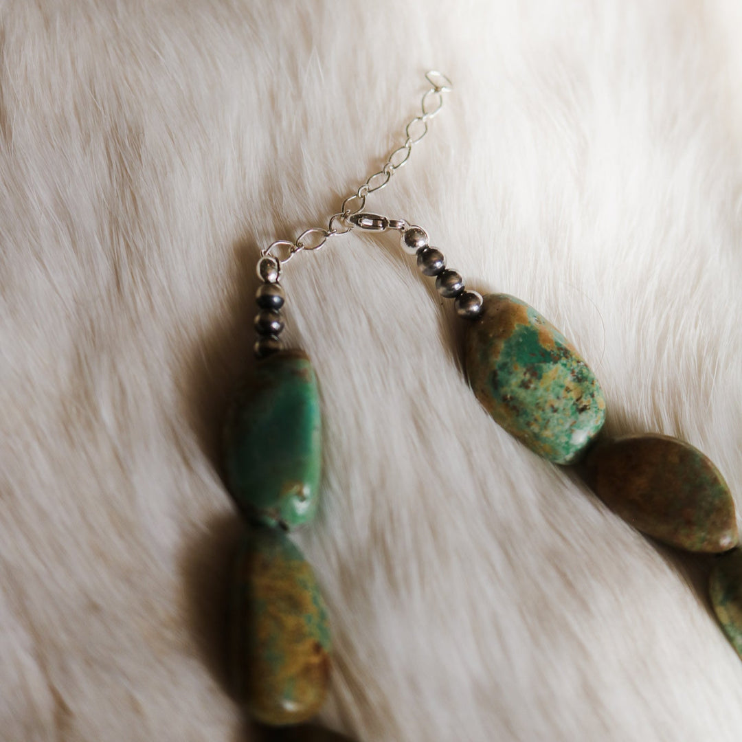 'Madelyn' Turquoise Beaded Statement Necklace // One of a Kind