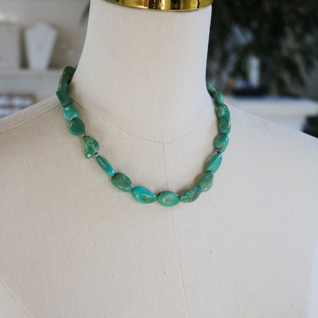 'Sutton' Turquoise Beaded Statement Necklace // One of a Kind
