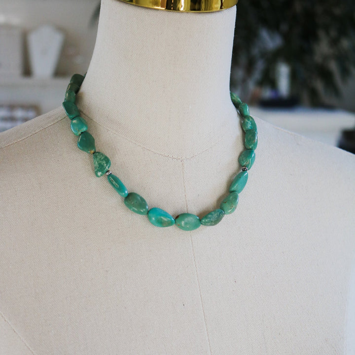 'Sutton' Turquoise Beaded Statement Necklace // One of a Kind