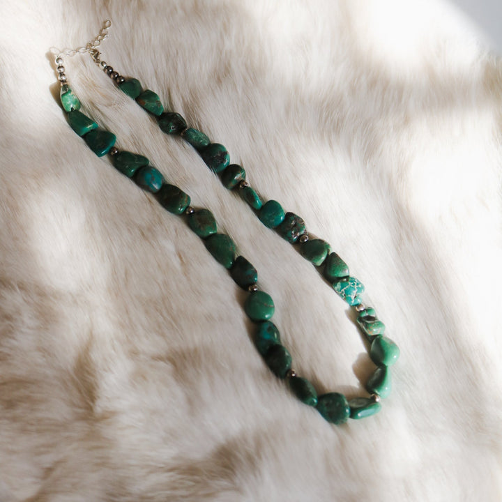 'Blake' Turquoise Beaded Statement Necklace // One of a Kind