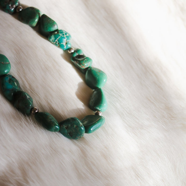 'Blake' Turquoise Beaded Statement Necklace // One of a Kind