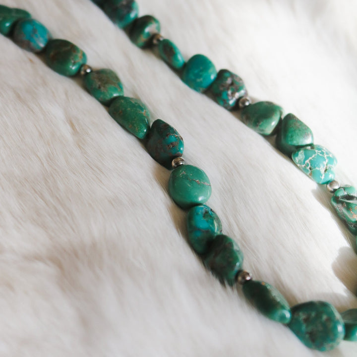'Blake' Turquoise Beaded Statement Necklace // One of a Kind
