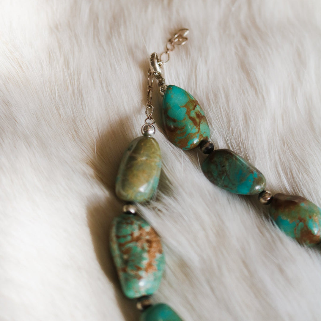 'Ariana' Turquoise Beaded Statement Necklace // One of a Kind