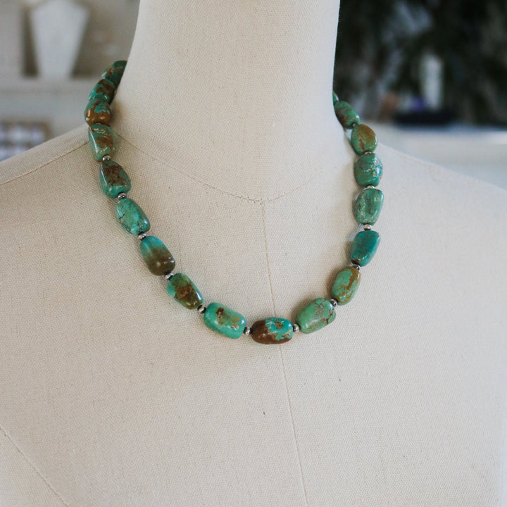 'Ariana' Turquoise Beaded Statement Necklace // One of a Kind