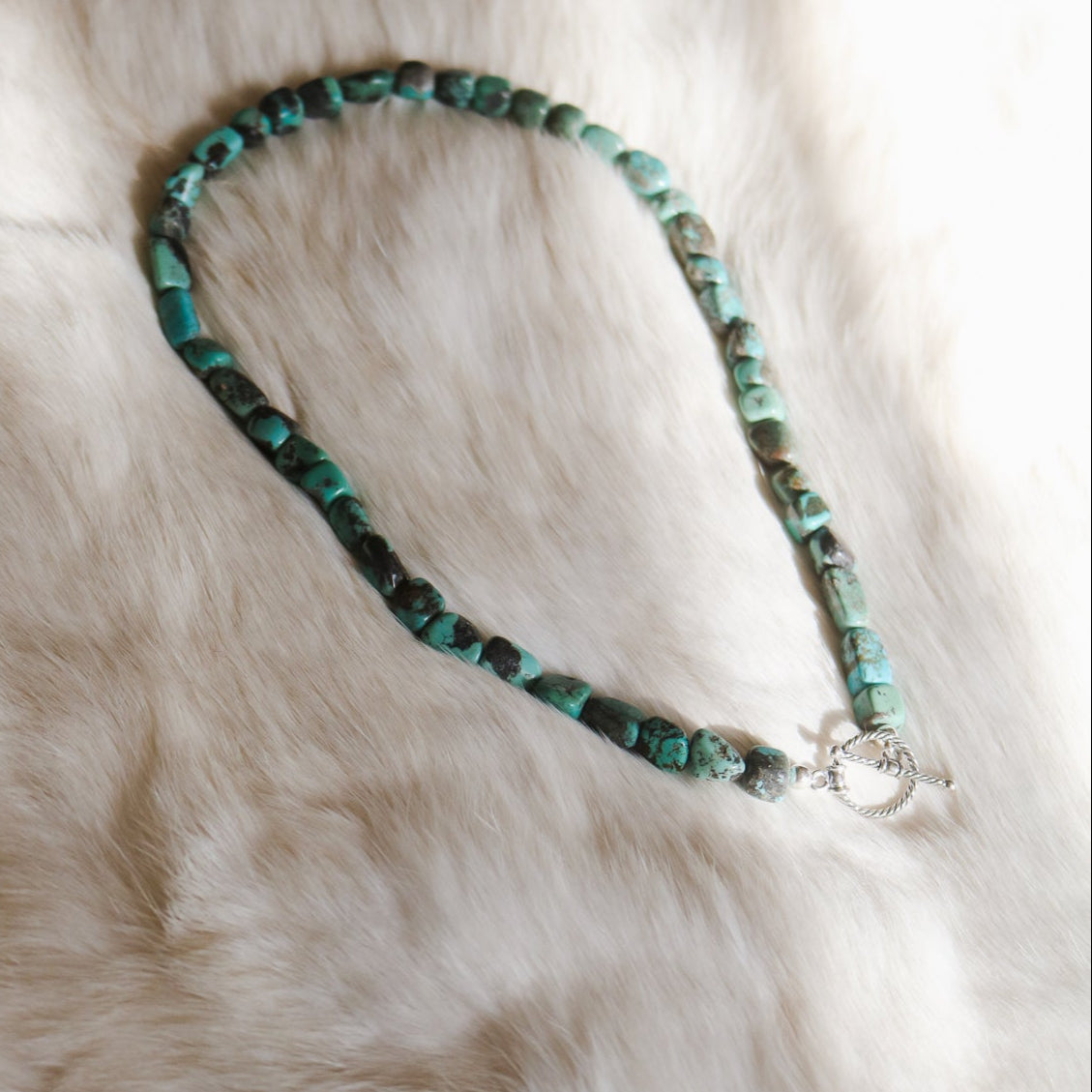 'Mabel' Turquoise Beaded Toggle Necklace // One of a Kind