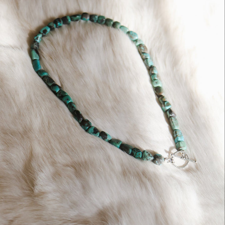 'Mabel' Turquoise Beaded Toggle Necklace // One of a Kind