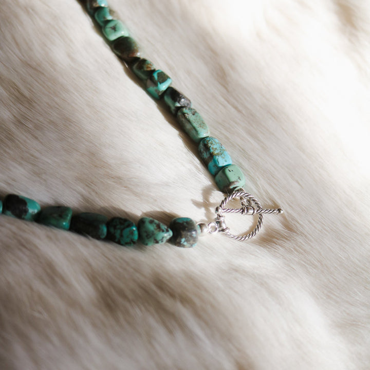 'Mabel' Turquoise Beaded Toggle Necklace // One of a Kind