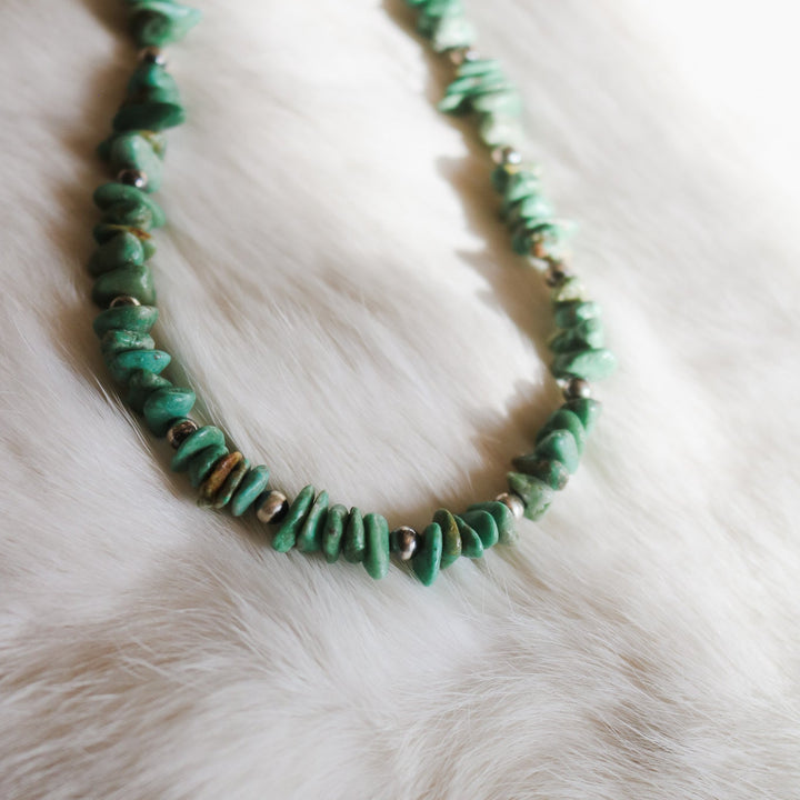 'Reese' Turquoise Beaded Statement Necklace // One of a Kind