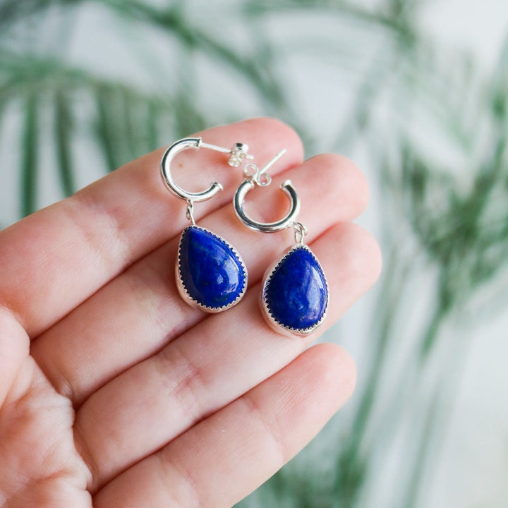 Lapis Lazuli Mini Hoops