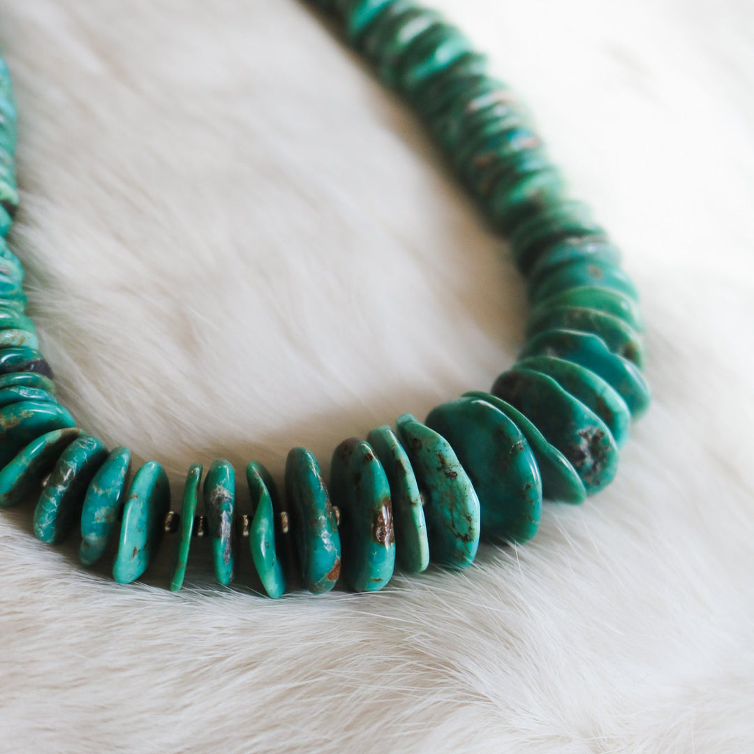 'Eloise' Turquoise Beaded Statement Necklace // One of a Kind
