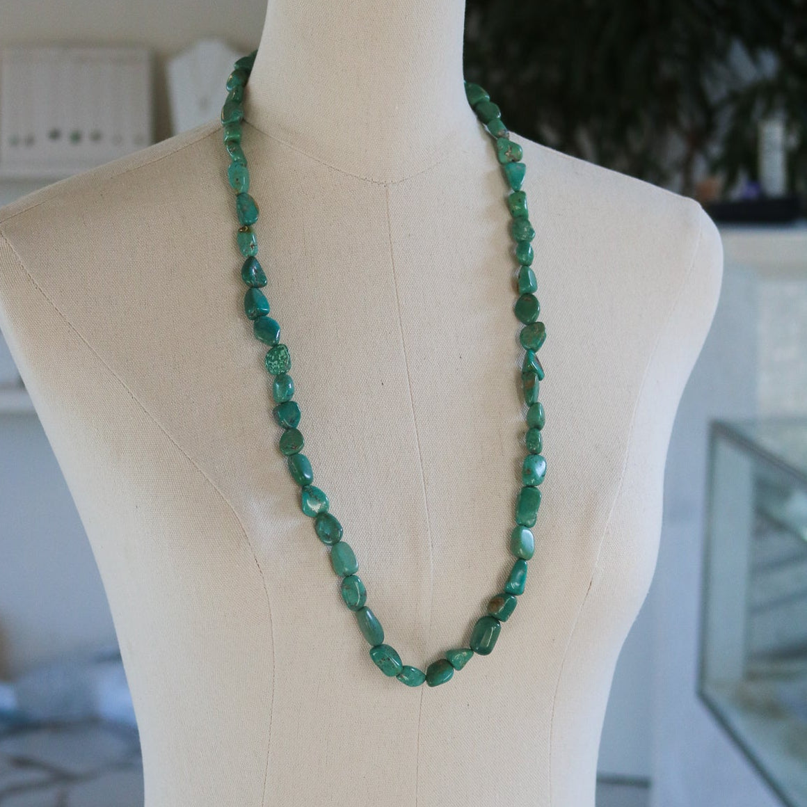'Catalina' Turquoise Beaded Statement Necklace // One of a Kind
