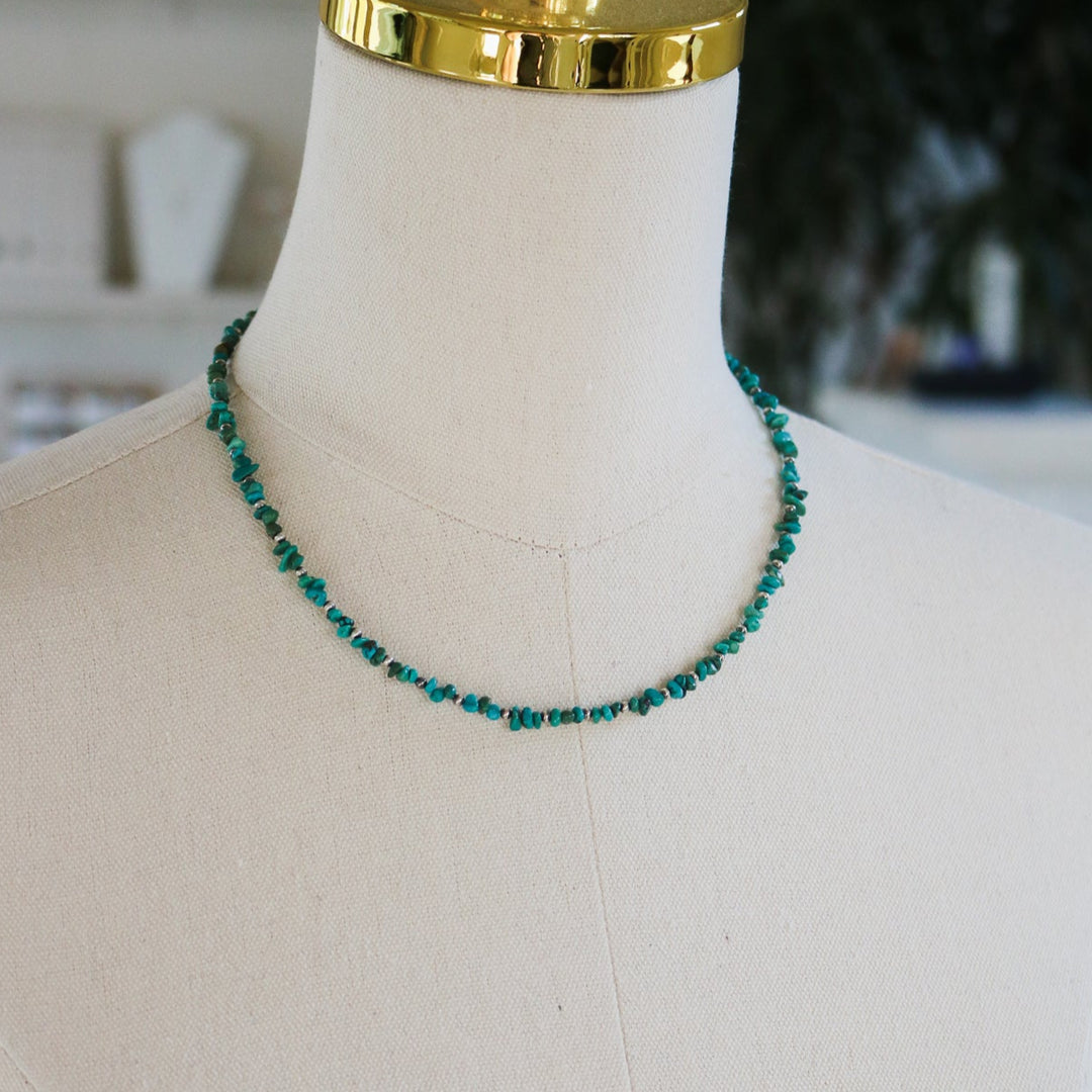 'Amaya' Turquoise Beaded Statement Necklace // One of a Kind