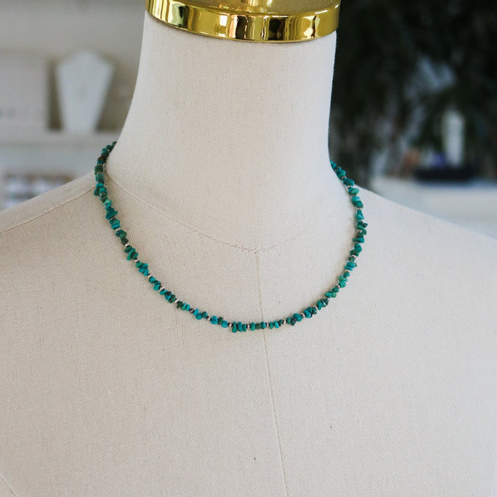 'Amaya' Turquoise Beaded Statement Necklace // One of a Kind