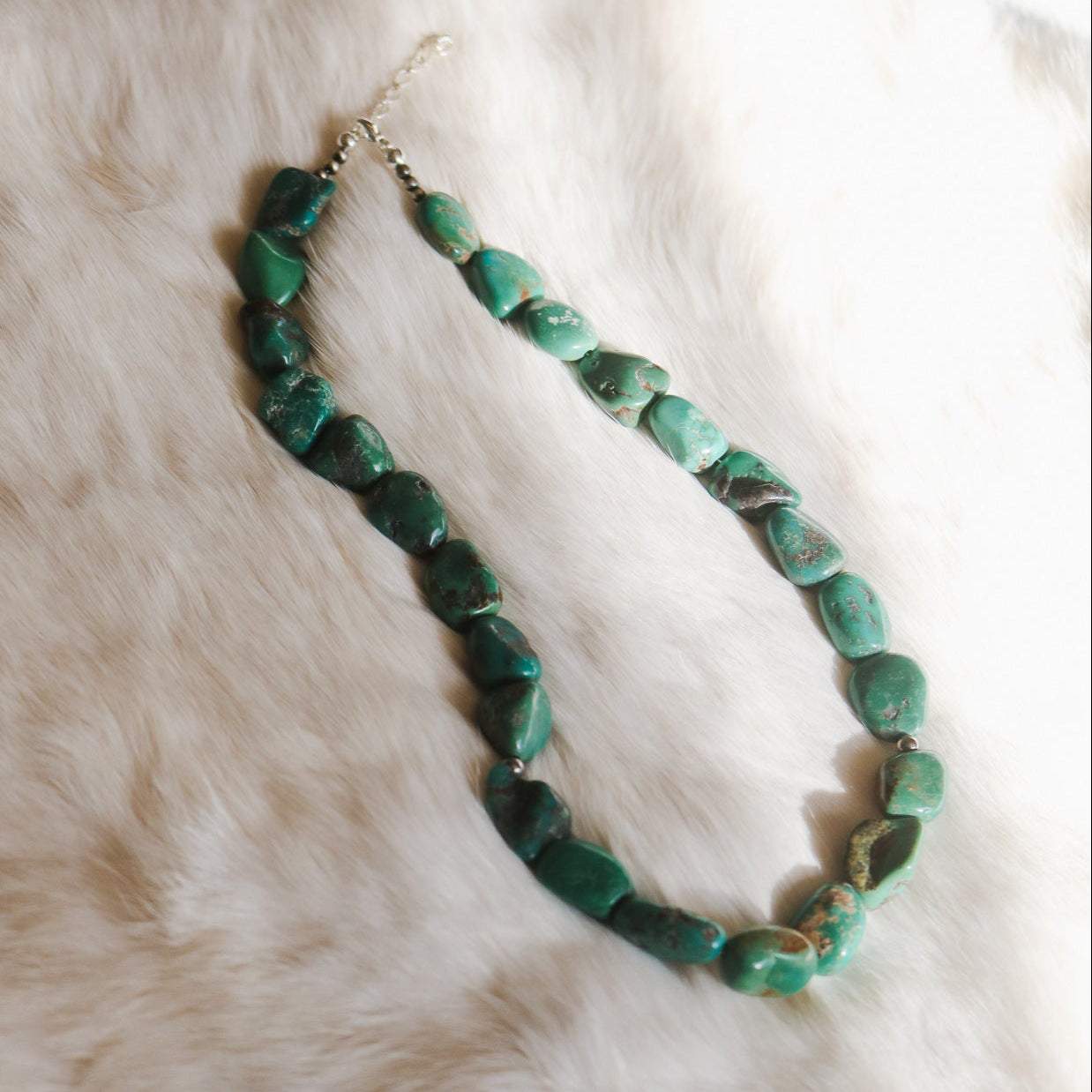 'Noelle' Turquoise Beaded Statement Necklace // One of a Kind