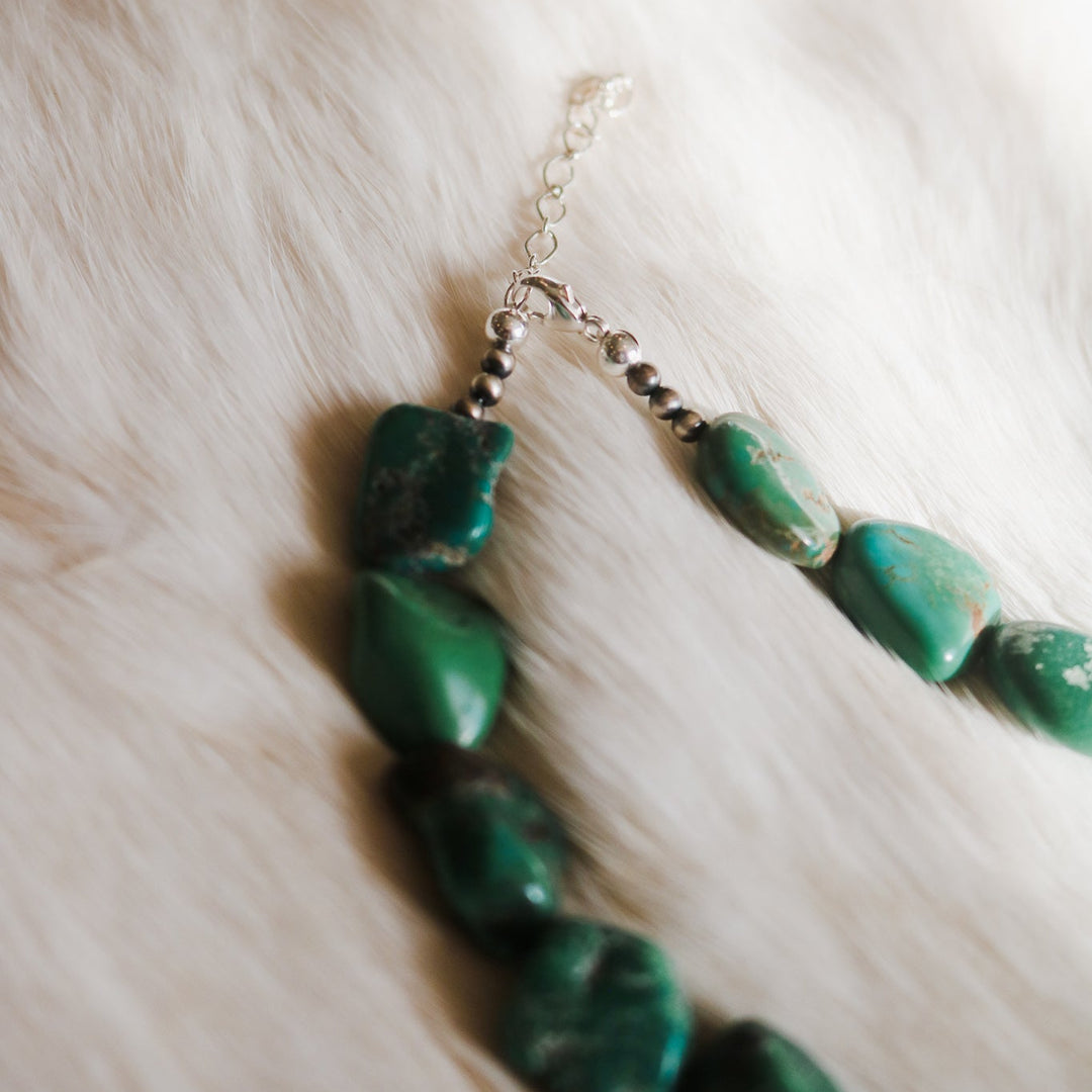 'Noelle' Turquoise Beaded Statement Necklace // One of a Kind
