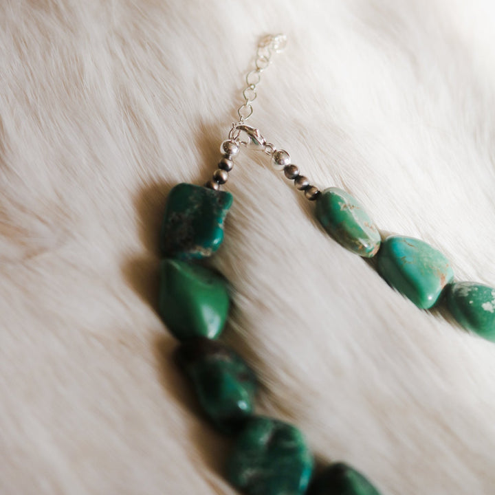 'Noelle' Turquoise Beaded Statement Necklace // One of a Kind