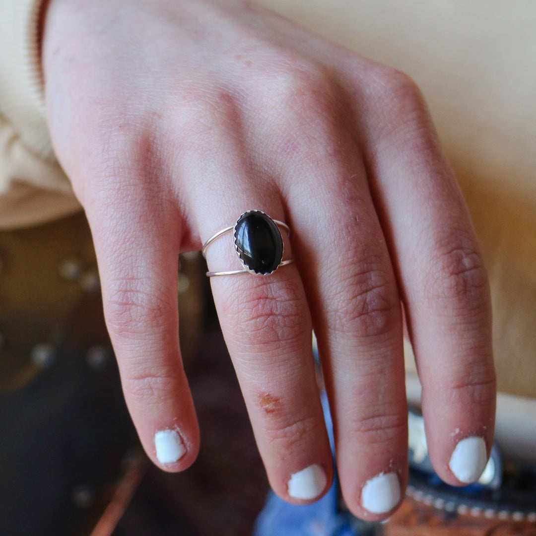 Aspen Ring in Onyx // Made to Order