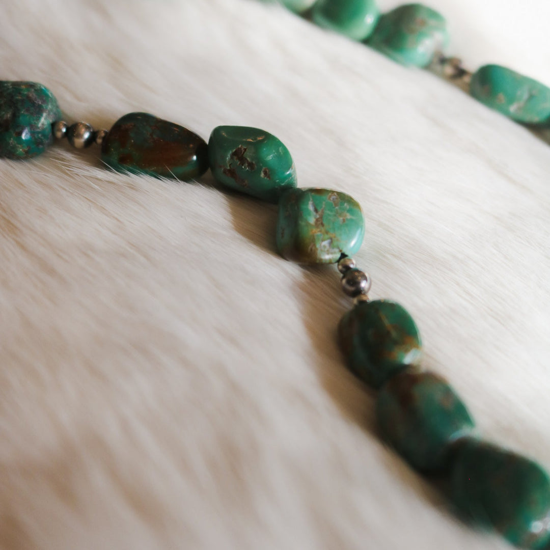 'Eva' Turquoise Beaded Statement Necklace // One of a Kind