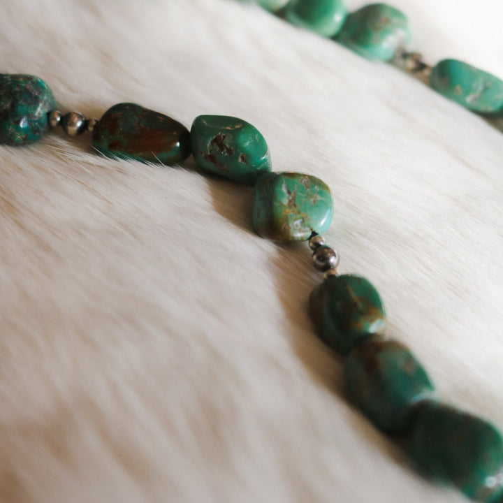 'Eva' Turquoise Beaded Statement Necklace // One of a Kind