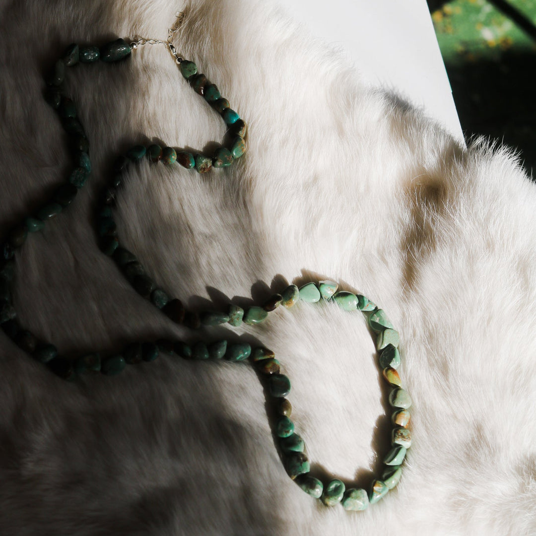'Sienna' Turquoise Beaded Statement Necklace // One of a Kind