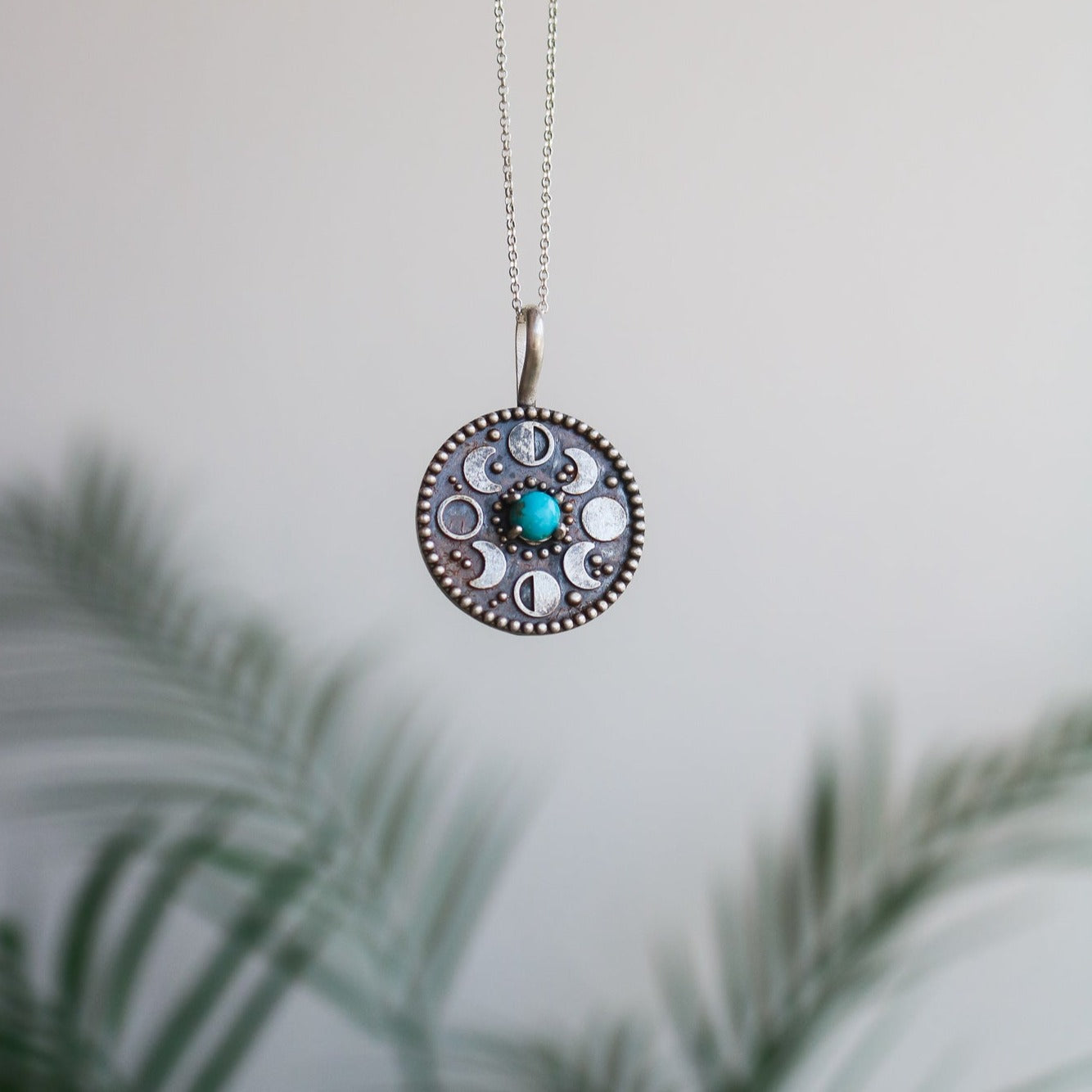 Moon Phases Medallion Charm/Necklace