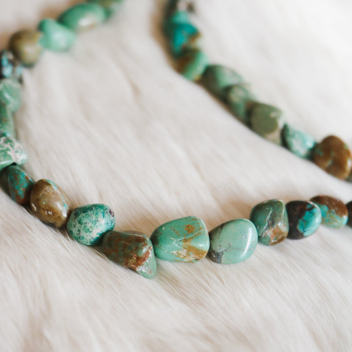 'Sienna' Turquoise Beaded Statement Necklace // One of a Kind