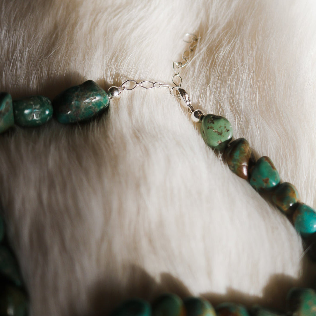 'Sienna' Turquoise Beaded Statement Necklace // One of a Kind