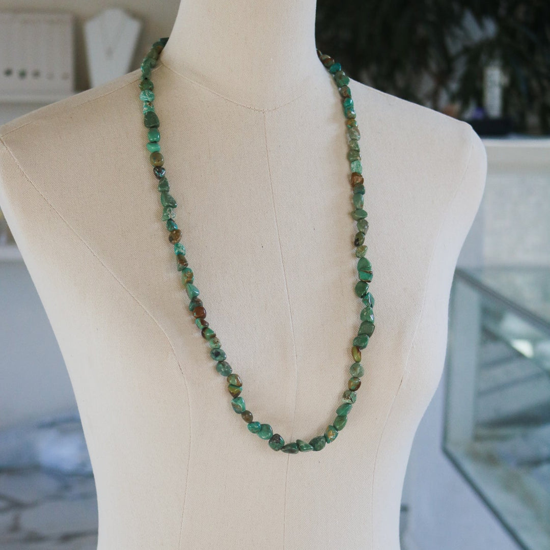 'Sienna' Turquoise Beaded Statement Necklace // One of a Kind
