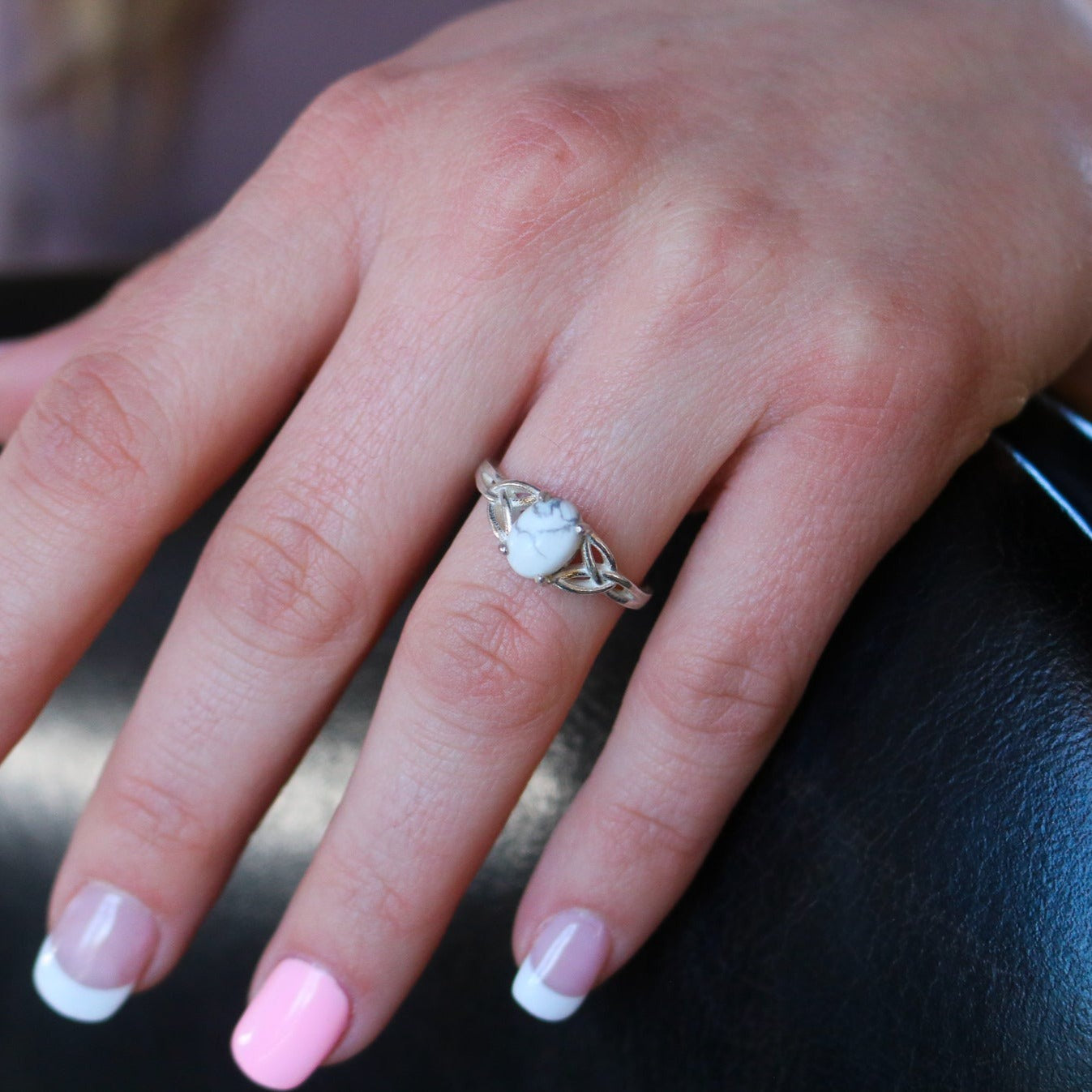 Celtic Knot Ring in ‘White Buffalo’ // Made to Order