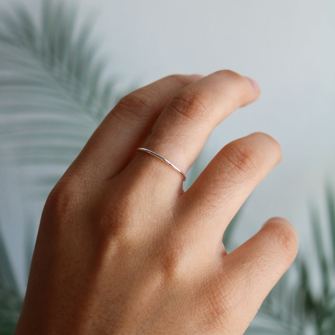 Dainty Sterling Stacking Ring // Made to Order