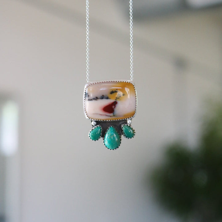 Mesa Necklace in Jasper & Turquoise // One of a Kind